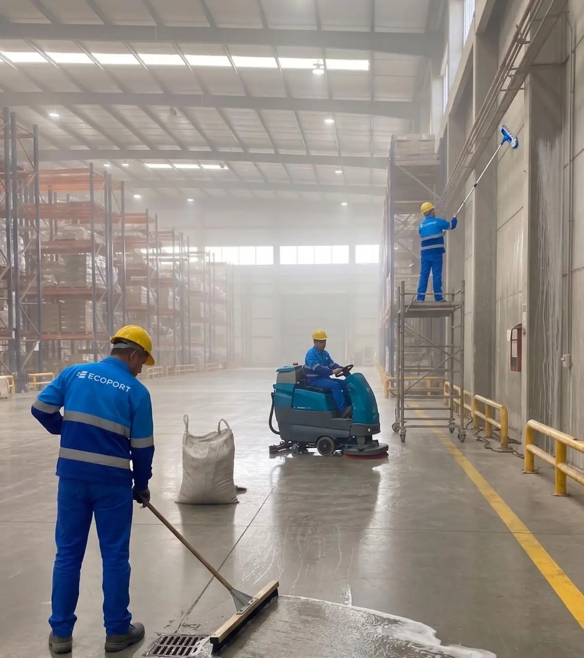 Empresa especializada em limpeza de armazéns