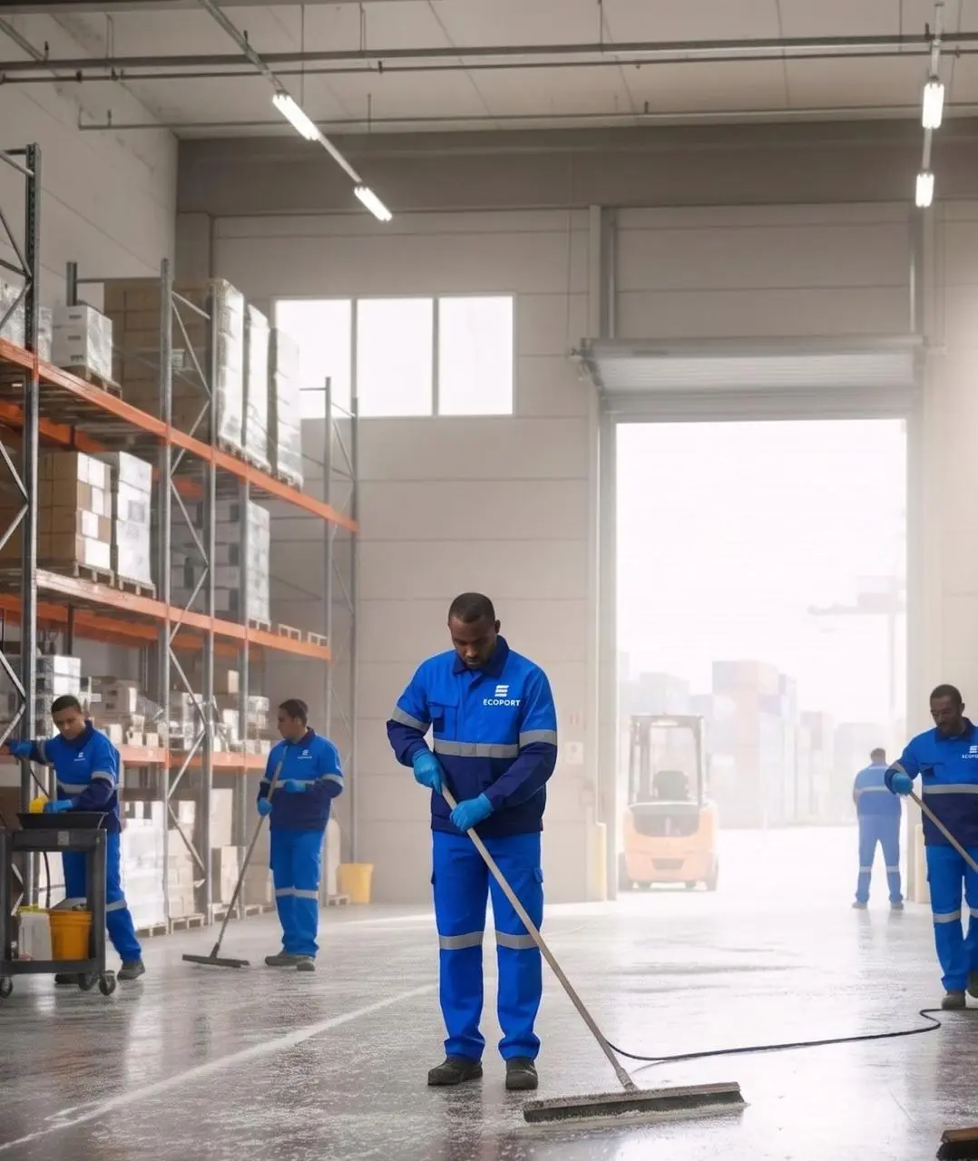 Limpeza industrial para fábricas