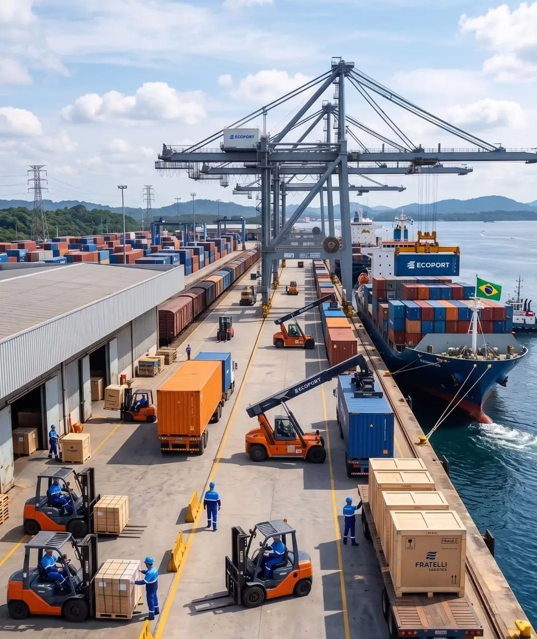 Suporte operacional em pátios industriais